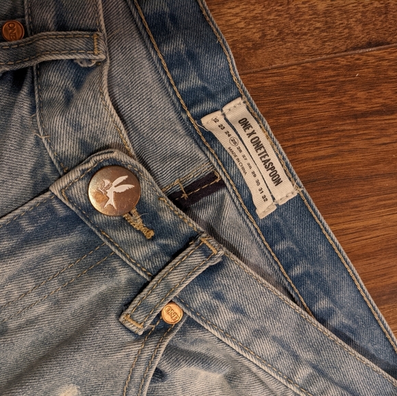 One Teaspoon Low Rise Distressed Jeans - Picture 4 of 5